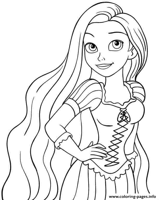 Baby Princess Disney Rapunzel Coloring Pages Printable Coloring Pages
