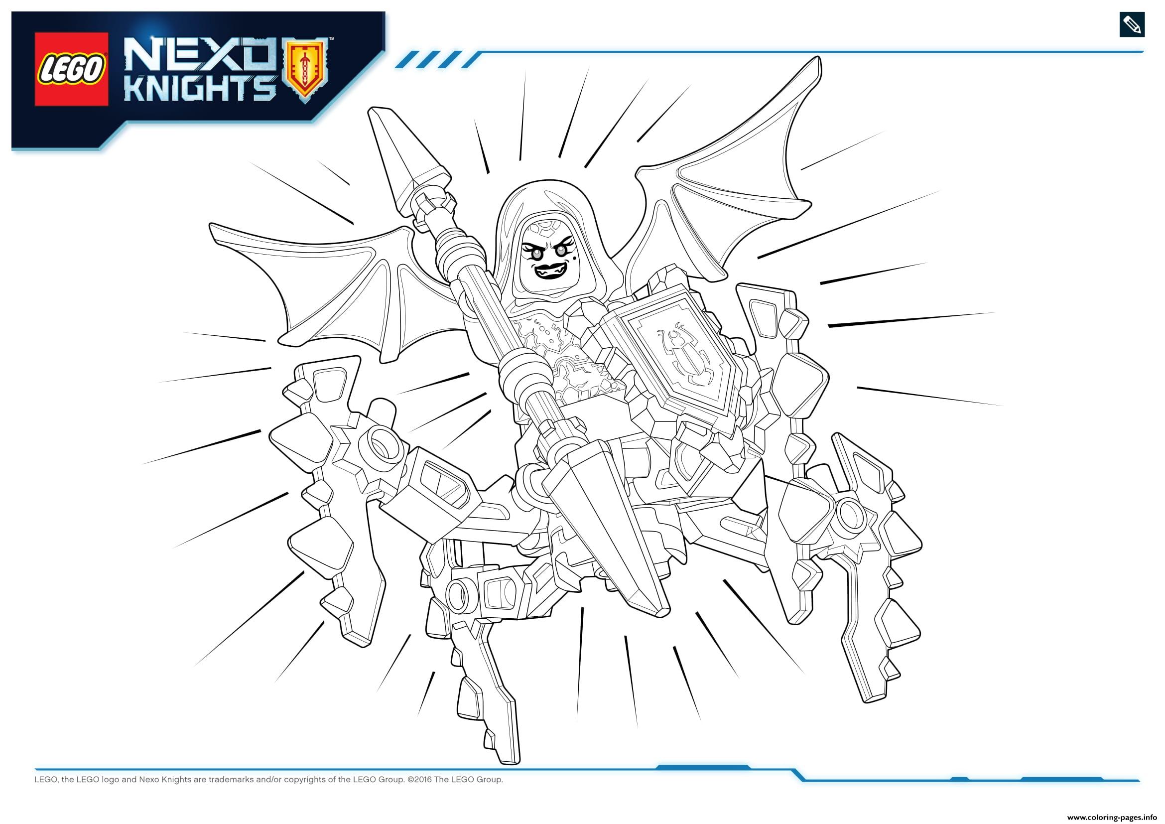 Lego Nexo Knights MONSTRES ULTIMATE 2 Coloring Pages Printable