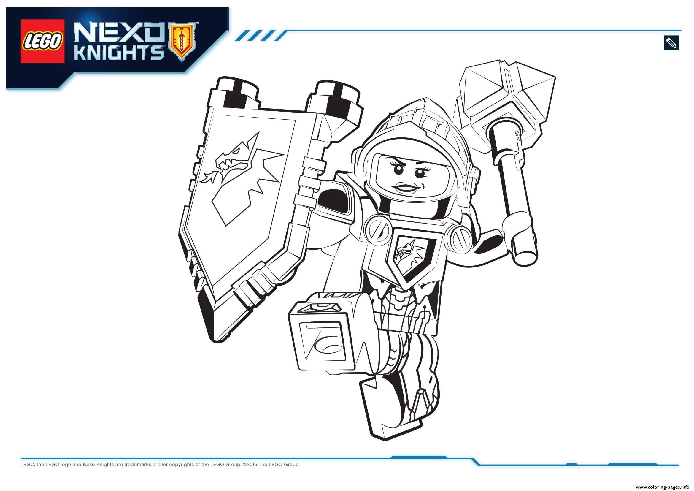 Lego Nexo Knights Macy 1 Coloring Pages Printable
