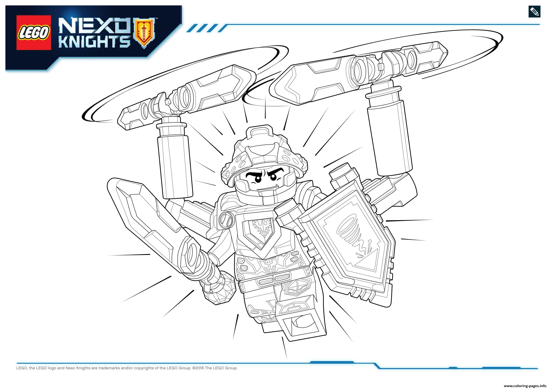 Lego Nexo Knights Ultimate Knights 2 Coloring Pages Printable