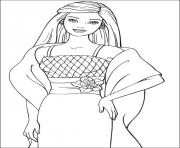 Printable barbie54 coloring pages