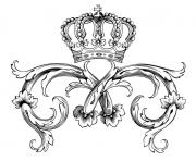 Printable adult symbol royal crown by dl1on coloring pages