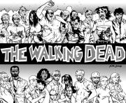 Printable adult the walking dead by kyleiam coloring pages