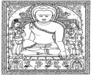 Printable adult tibetain bouddha coloring pages