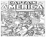 Printable adult captain america vs hitler coloring pages