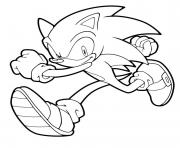 Printable fast super sonic coloring pages