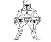 Printable easy boba fett star wars coloring pages