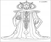 Printable star wars queen amidala coloring pages