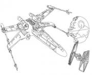 Printable star wars x wing coloring pages
