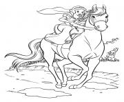 Printable disney snow white horse riding 30d5 coloring pages