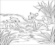 Printable cartoon disney bambi cabf coloring pages