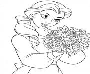 Printable belle princess  for girls disney2434 coloring pages