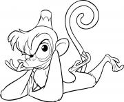 abu monkey aladin disney coloring page3f65 coloring pages