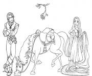 Printable tangled disney horse e4fe coloring pages