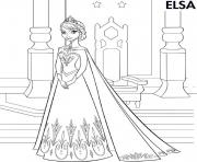 Printable Elsa confesses she does not know how to undo her magic coloring pages