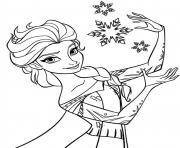 Printable Elsa is to be crowned queen of Arendelle coloring pages