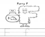 Printable furry and fish free alphabet s2c63 coloring pages