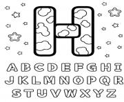 Printable letter h alphabet s printablef495 coloring pages