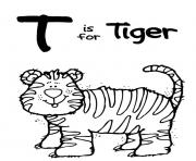 Printable alphabet  wild tigerbf71 coloring pages