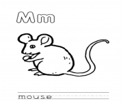 Printable free alphabet s mouse animald76b coloring pages
