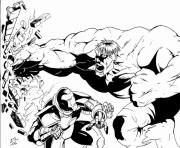 Printable hulk vs iron man s for adulte32f coloring pages