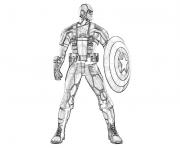Printable Standing Still Captain America Coloring Page8230 coloring pages