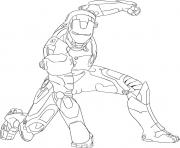 Printable cool iron man s499b coloring pages