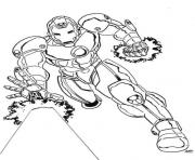Printable fighting Iron Man 3adf coloring pages