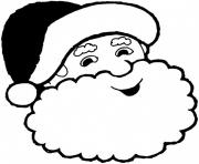 Printable smiling santa claus s78d7 coloring pages