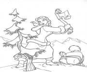 Printable belle wants a christmas tree  e1449388308957db18 coloring pages