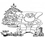 Printable santa relaxing in a chair christmas s for kids43e9 coloring pages