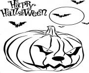 Printable scary pumpkin free printable halloween scfd2 coloring pages