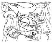 Printable pumbaa falls from cliff9121 coloring pages