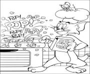 Printable tom making pop corn 4abf coloring pages
