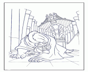 Printable beast gets angry disney princess 8966 coloring pages
