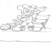 Printable mickey as a director disney c045 coloring pages
