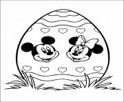 Printable minnie and mickey pictures on egg disney 314d coloring pages