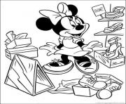 Printable minnie in dept store disney fcd2 coloring pages