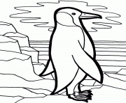 Printable lonely penguin  e1449387669454853b coloring pages