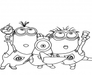 Printable minions despicable me s3347 coloring pages