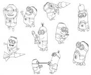 Printable free despicable me s minions951a coloring pages