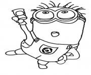 Printable Jerry Dance The Minion Coloring Page coloring pages