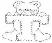 Printable cute bear alphabet 1460 coloring pages