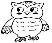 Printable cute cartoon baby owl s to print0528 coloring pages