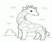 Printable cute giraffe preschool s freebab8 coloring pages