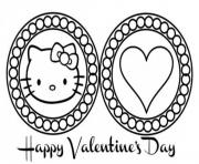 Printable cute hello kitty valentines day scb28 coloring pages