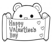 Printable cute bear valentines s16e4 coloring pages