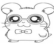 Printable cute dexter hamtaro coloring pages coloring pages