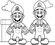 Printable mario bros s with luigia727 coloring pages