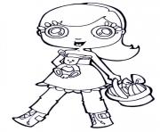 Printable cartoon girl easter s11bc coloring pages